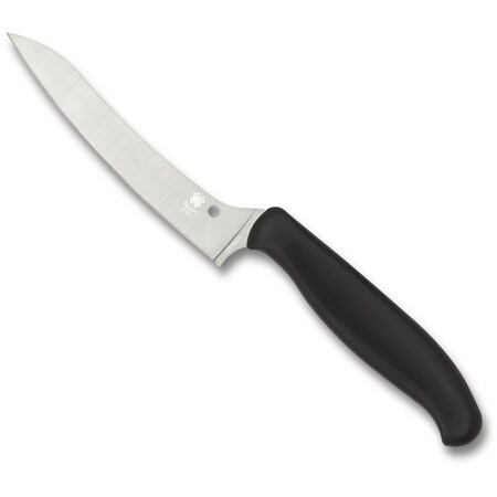 Spyderco 2024 Spyderco Z-Cut Kitchen Knife, Lightweight Black, Pointed Tip SPY-K14PBK